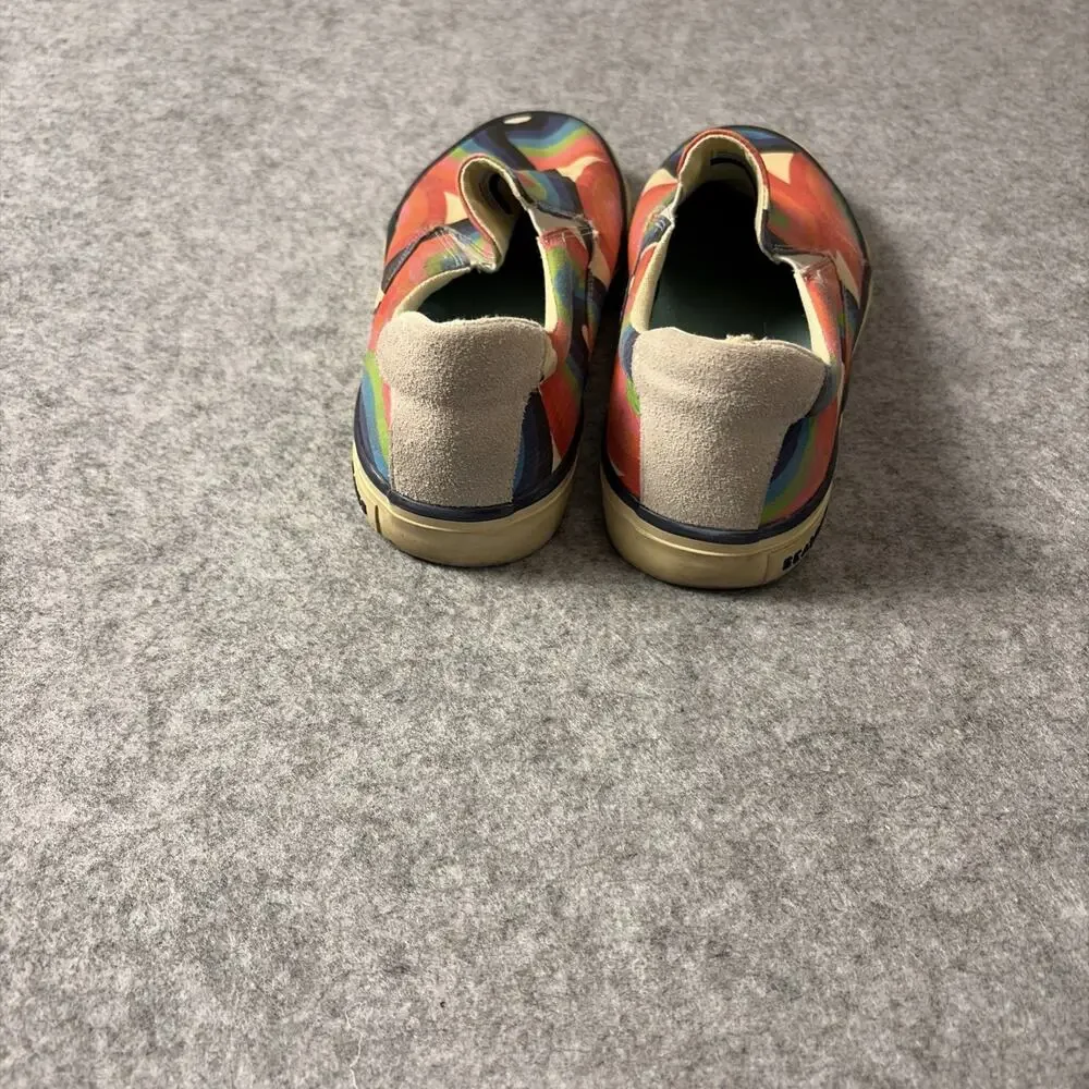 Seaver’s X Trina Turk Baja Retro Rainbow Swirl Slip On Canvas Sneakers 7